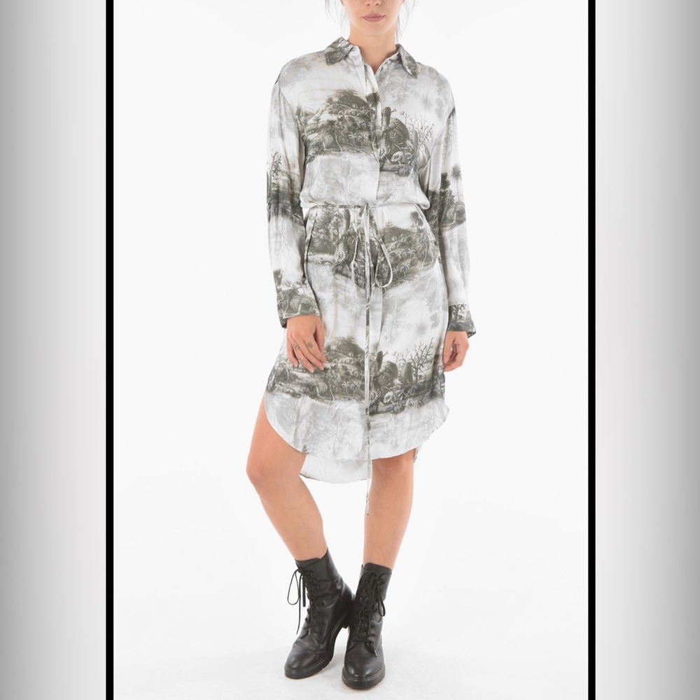 AllSaints Hidden Button Dress Shirt: ELEANOR ILLUSION